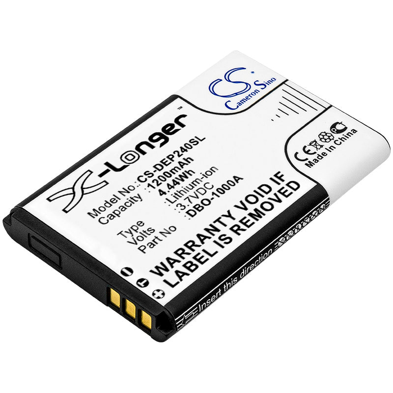 1200mAh 3.7V Li-ion Replacement Battery - Compatible with Doro 1370, 6060 Mobile Phones & More