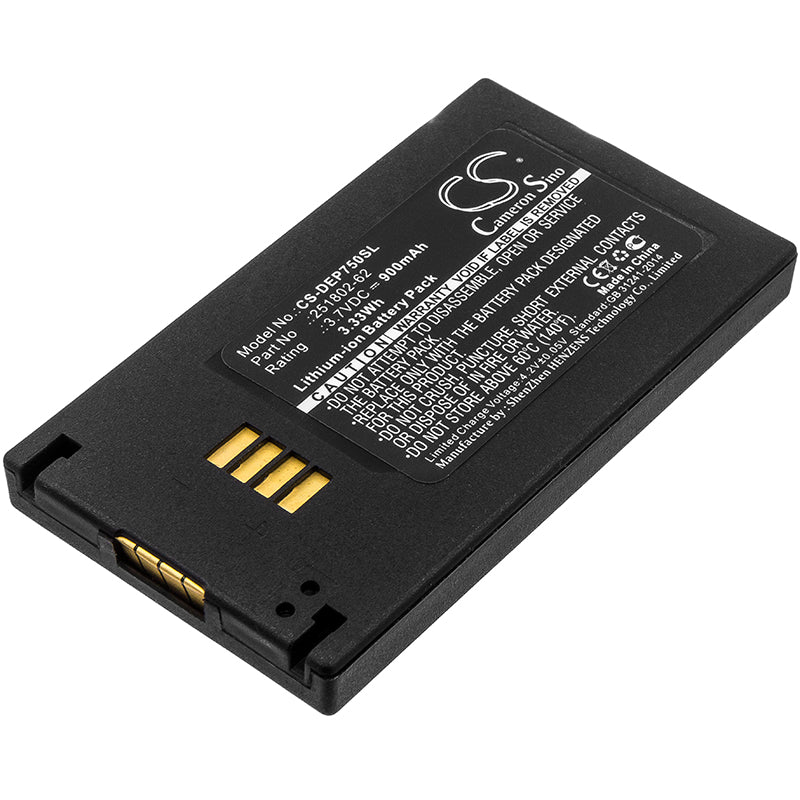 900mAh Replacement Battery for EasyPack Poliflex 750 Scanner, TSL 1153 Reader & Vokkero GUARD Series