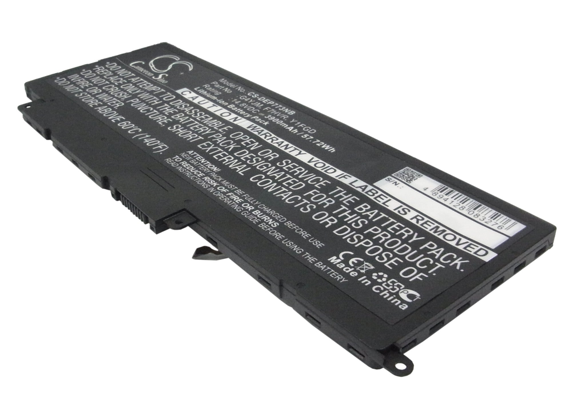 57.72Wh 3900mAh Laptop Battery for Dell Inspiron 14/15/17 7000 Series - G4YJM, F7HVR, 14.8V - Replacement Power