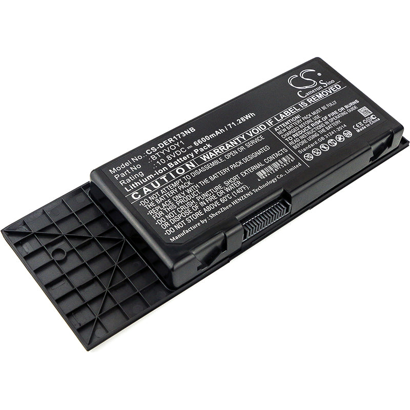 71.28Wh Alienware M17x R3/R4 Laptop Battery - 6600mAh, 10.8V, Premium Replacement Notebook Power
