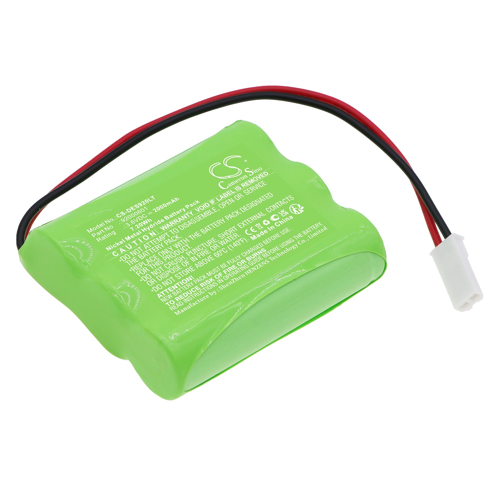 DEE Solar Light Replacement Battery: 3.6V 2000mAh Ni-MH Rechargeable Pack - DEE51 for Outdoor Solar Lights
