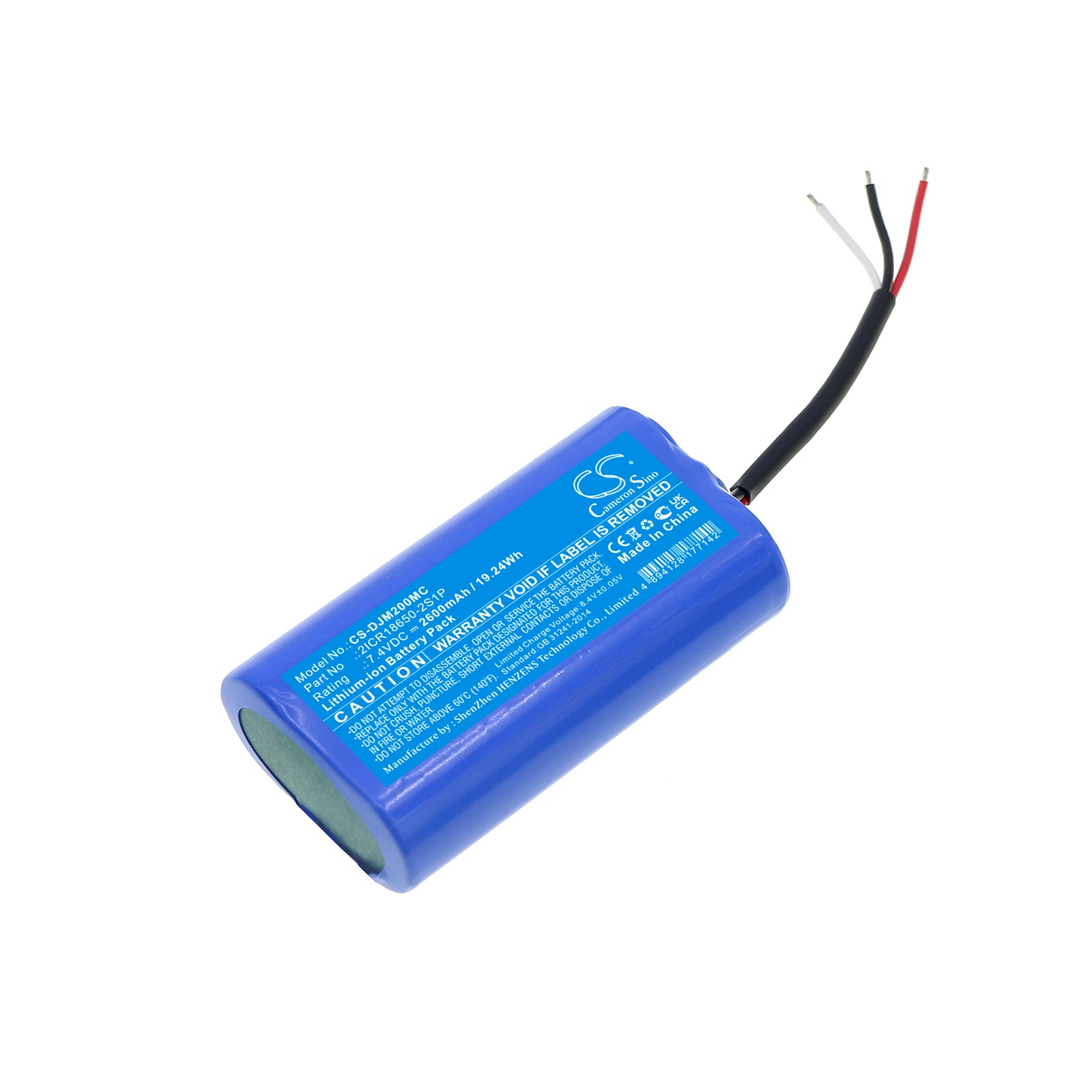 2600mAh Replacement Battery - DJI Osmo Mobile 2/3/4 Gimbal - 7.4V 19.24Wh Li-ion Backup Power