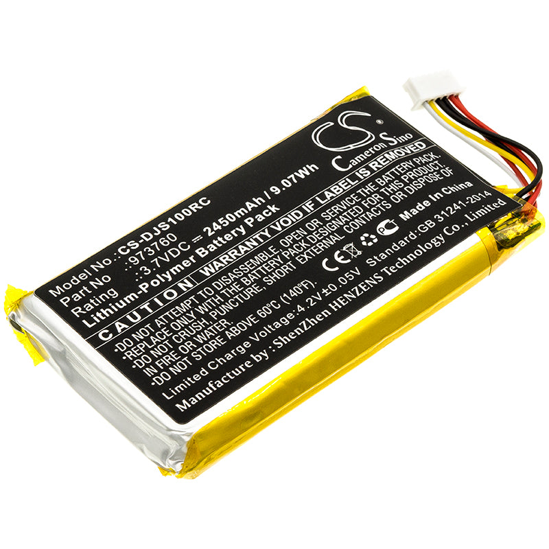 2450mAh DJI Spark/Mavic Pro/Air Controller Battery - 3.7V 9.07Wh Li-Polymer Replacement