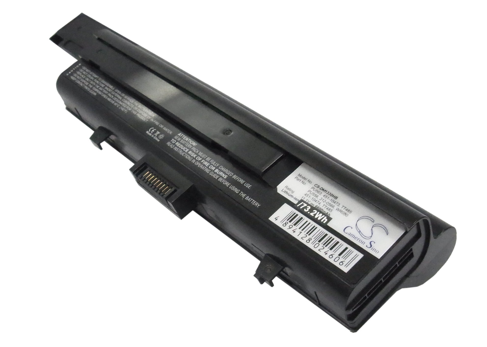 6600mAh Extended Life Laptop Battery for DELL XPS M1330, Inspiron 1318 Series - 11.1V Li-ion Notebook Battery