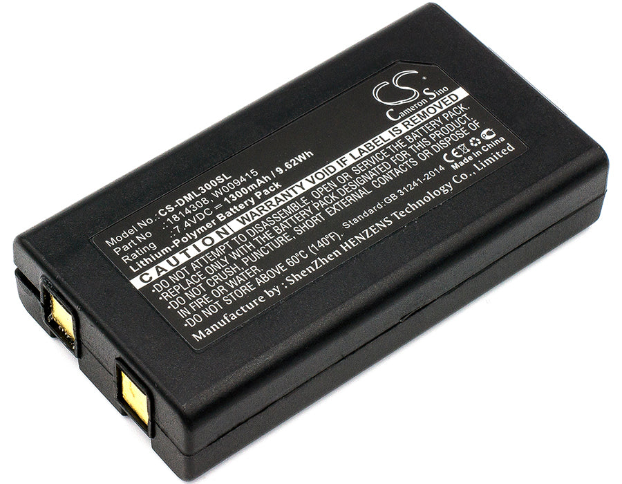 DYMO XTL 300, LabelManager 500TS Battery Replacement - 1300mAh Li-Polymer 7.4V - Wireless PnP Label Maker Power