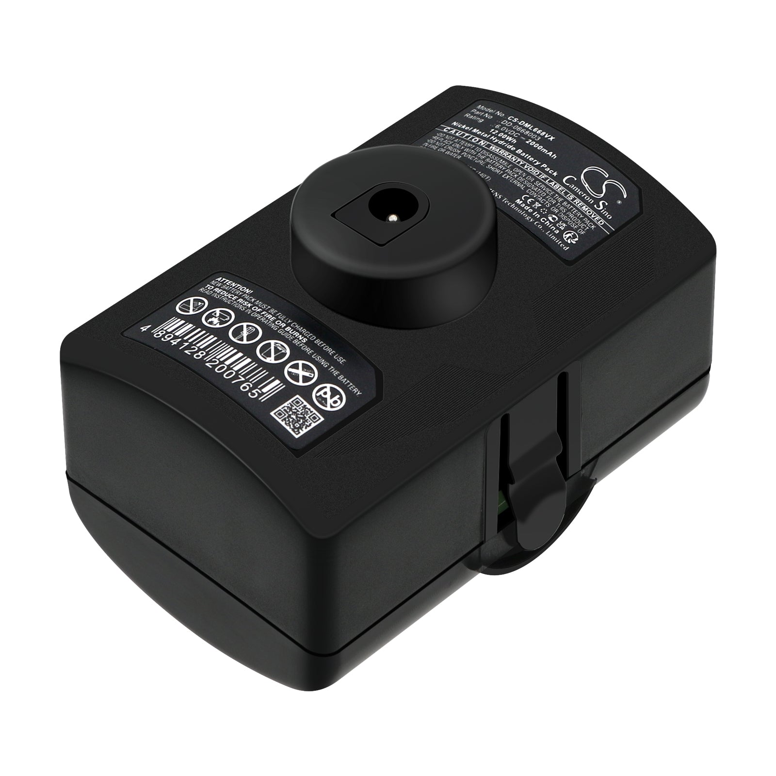2000mAh 6V Ni-MH Replacement Battery Pack for Dirt Devil M668 Robot Vacuum - 12Wh Power