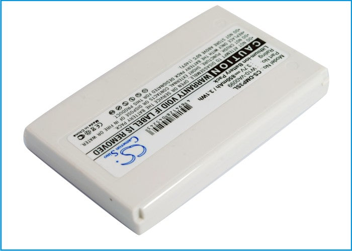Minon DMP-3 Media Player Battery: 850mAh 3.7V Li-ion Replacement - Compatible with DMP-3, W10-VA0099