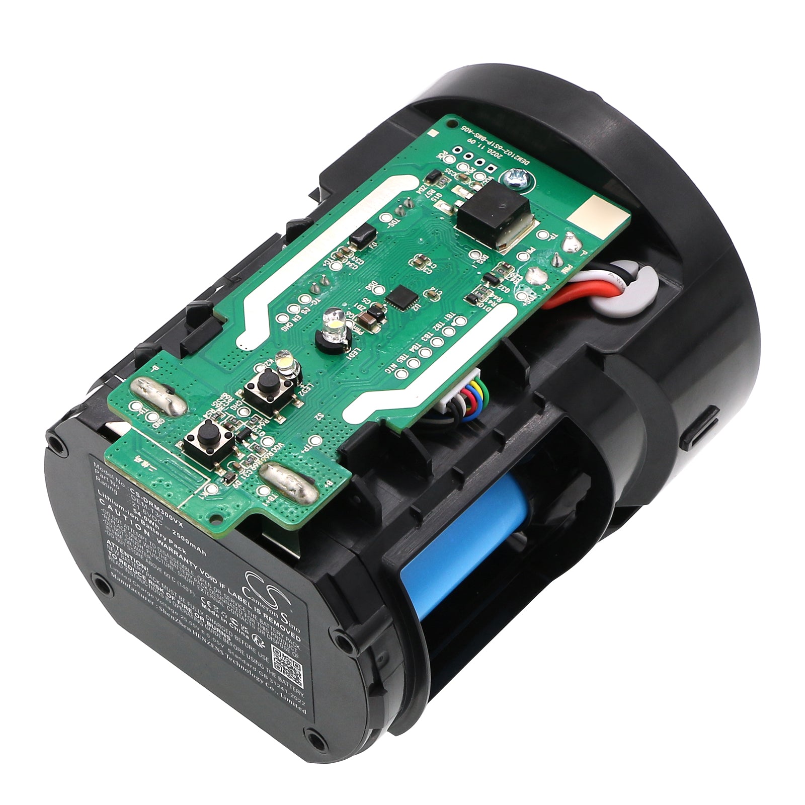 2500mAh 21.6V Li-Ion Replacement Battery for Deerma DEM-T30 Cordless Vacuum, 54Wh Power Upgrade