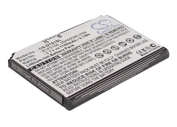 1100mAh Li-ion Replacement Battery for HTC Touch/Vogue/Elfin/DOPOD Touch/CECT S1 (3.7V, 4.1Wh)