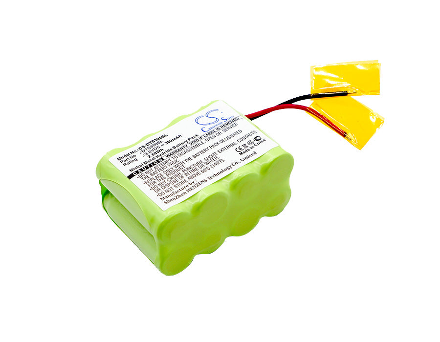 9.6V 300mAh Ni-MH Replacement Battery for DT Systems DT 300/700 Dog Collar Receiver/Transmitter (40.9x29.6x20.7mm)