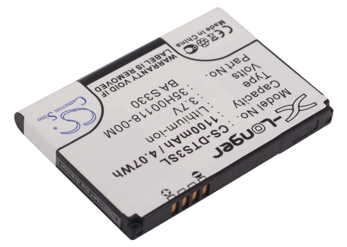1100mAh 3.7V Li-ion Replacement Battery for HTC Touch 3G, Cruise, DOPOD S700, O2 XDA Guide - Extended Life
