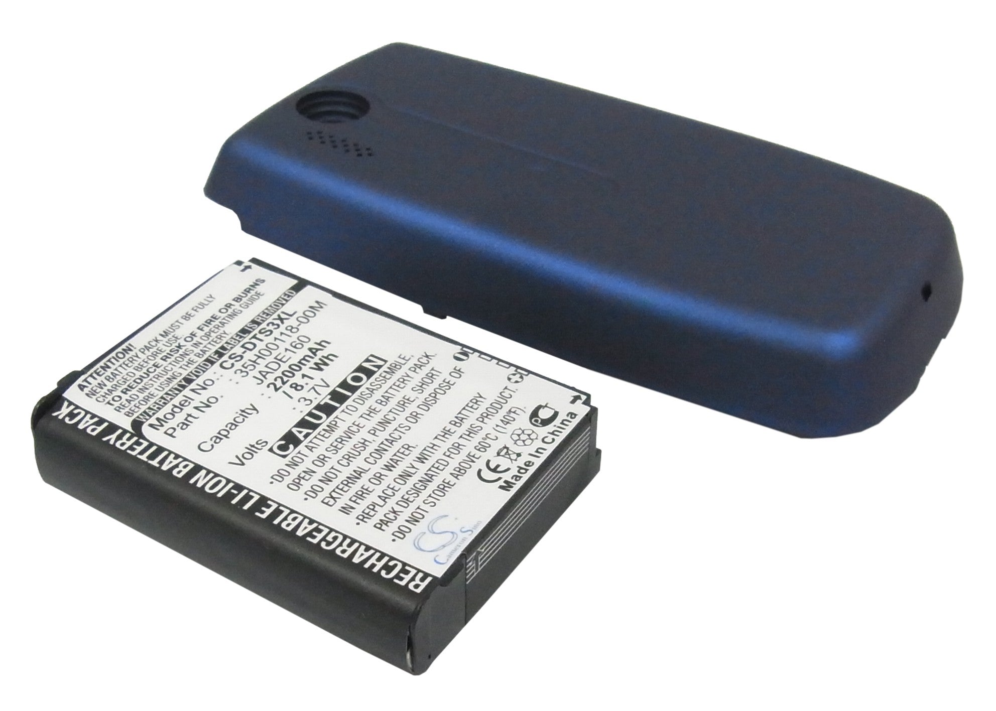 2200mAh Replacement Battery for HTC Touch 3G/Jade & DOPOD S700 - 3.7V Extended Life Li-ion
