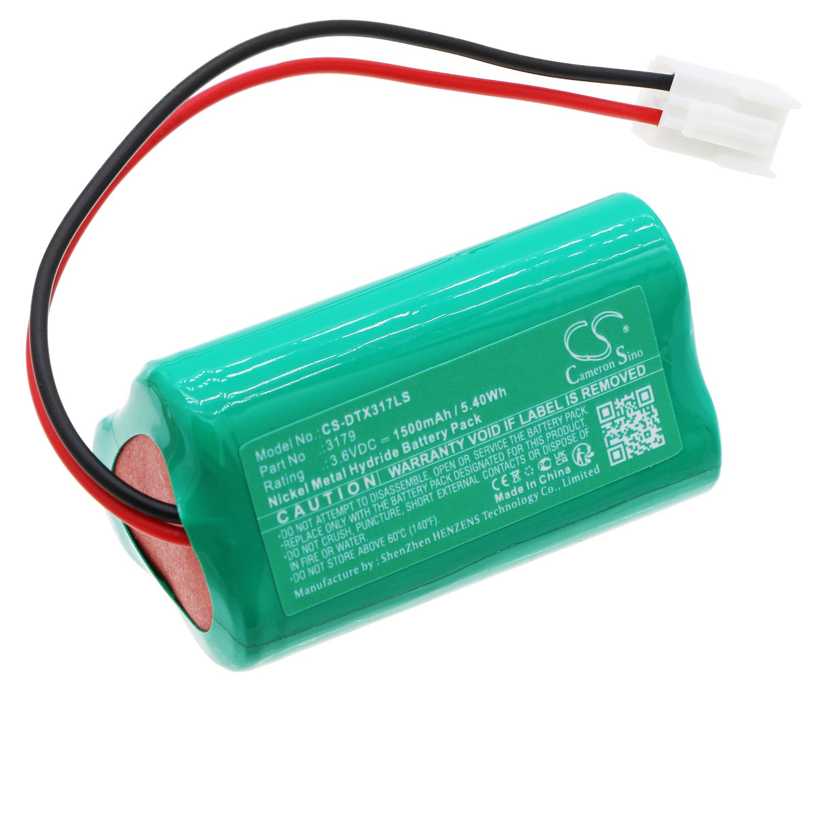 1500mAh Ni-MH 3.6V Replacement Battery for DOTLUX EXITmulti 3177/3179 Emergency Light Fixture - 49.3x28.3x26.5mm