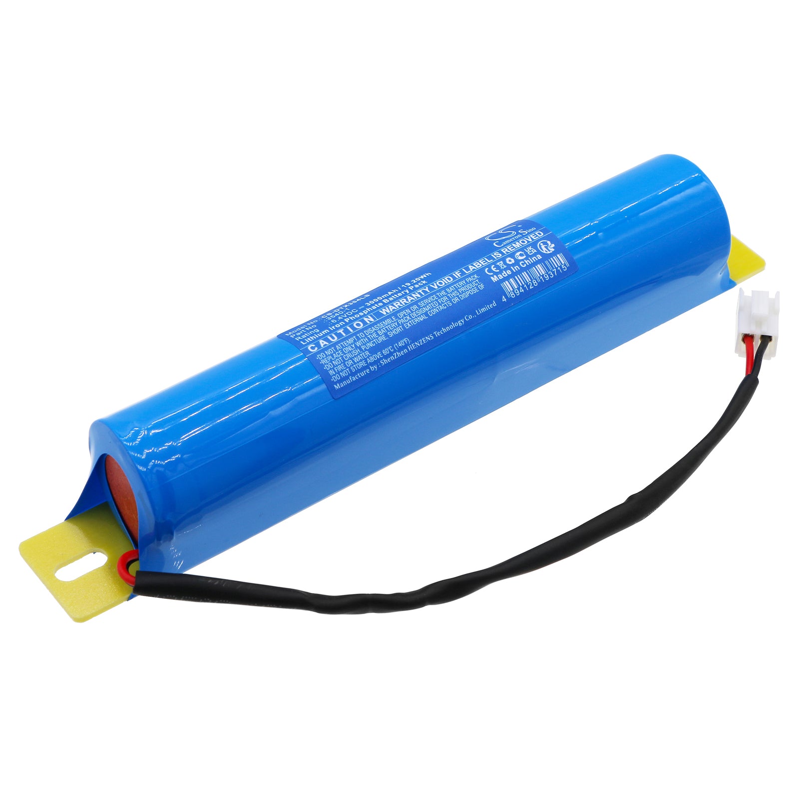 3000mAh LiFePO4 Emergency Light Battery for DOTLUX MISTRALexit - 6.4V, 19.2Wh - Replacement Module, 165.8x26.8x28.3mm