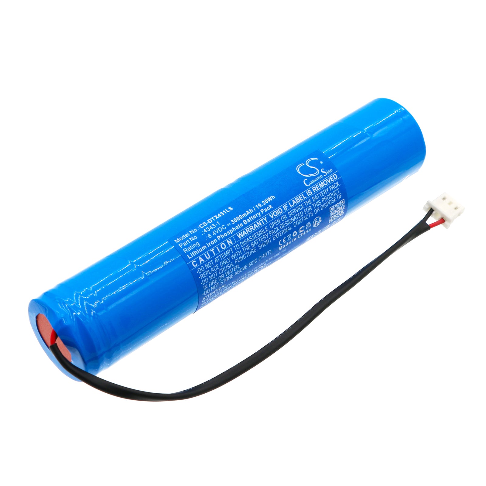 3000mAh 6.4V LiFePO4 Replacement Battery for DOTLUX Emergency Lights - DOTLUX 4343-1, 712302 Kit