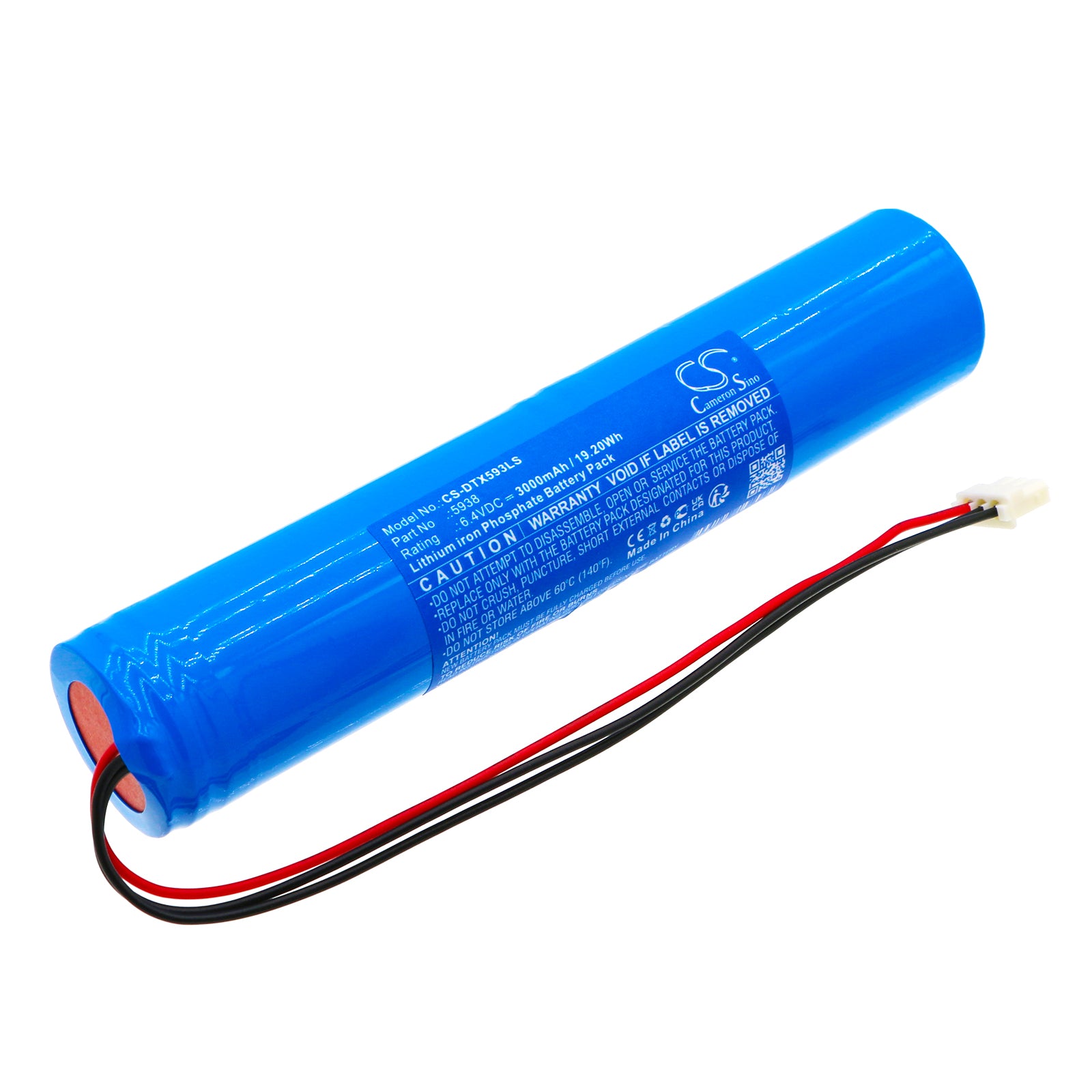 3000mAh LiFePO4 Emergency Lighting Battery - DOTLUX NOTSTROM AKKU-KIT 5556 & 4343-2 Compatible, 6.4V 19.20Wh