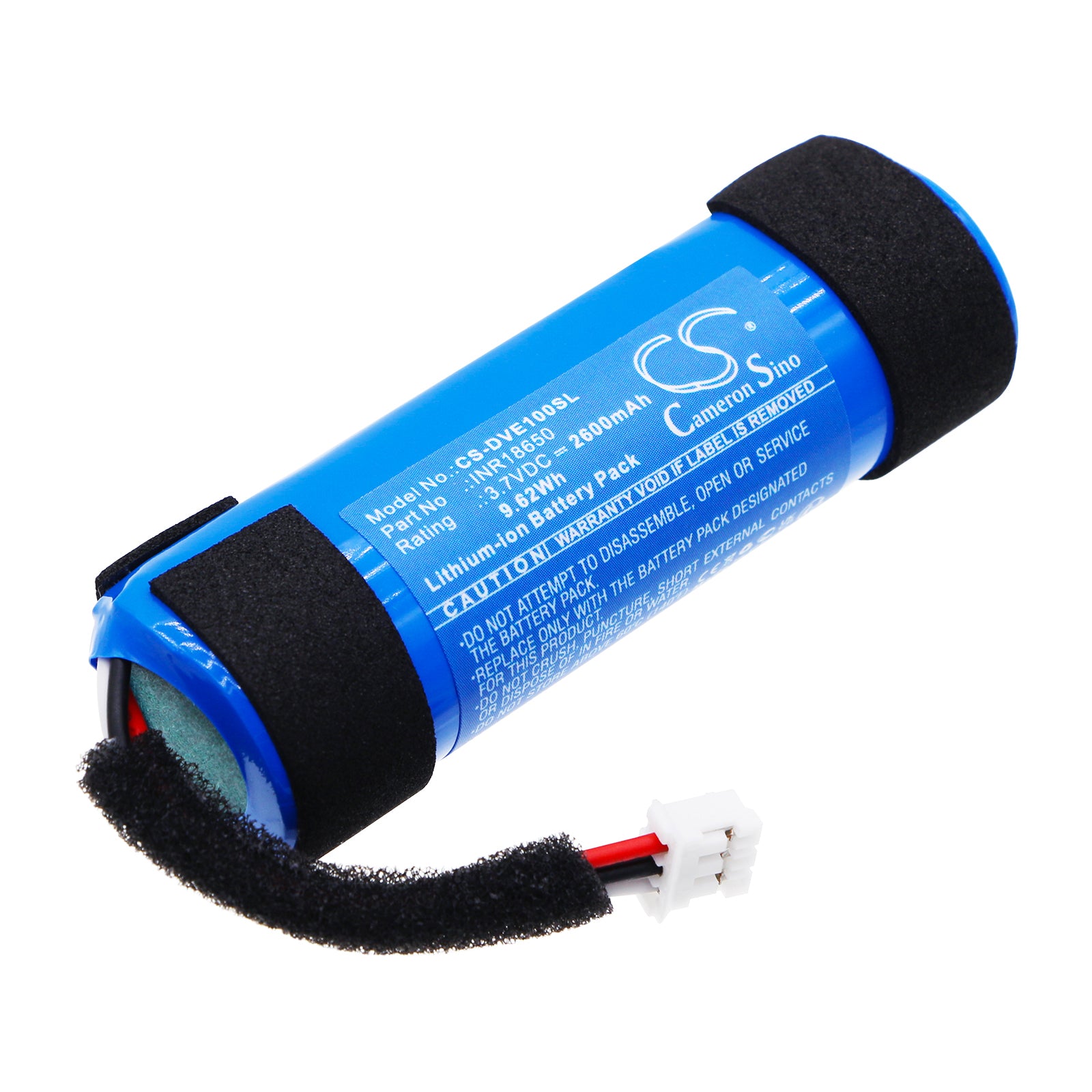 2600mAh Replacement Battery for Divoom Timebox Evo Speaker - 3.7V Li-ion (65.7x22x20mm)