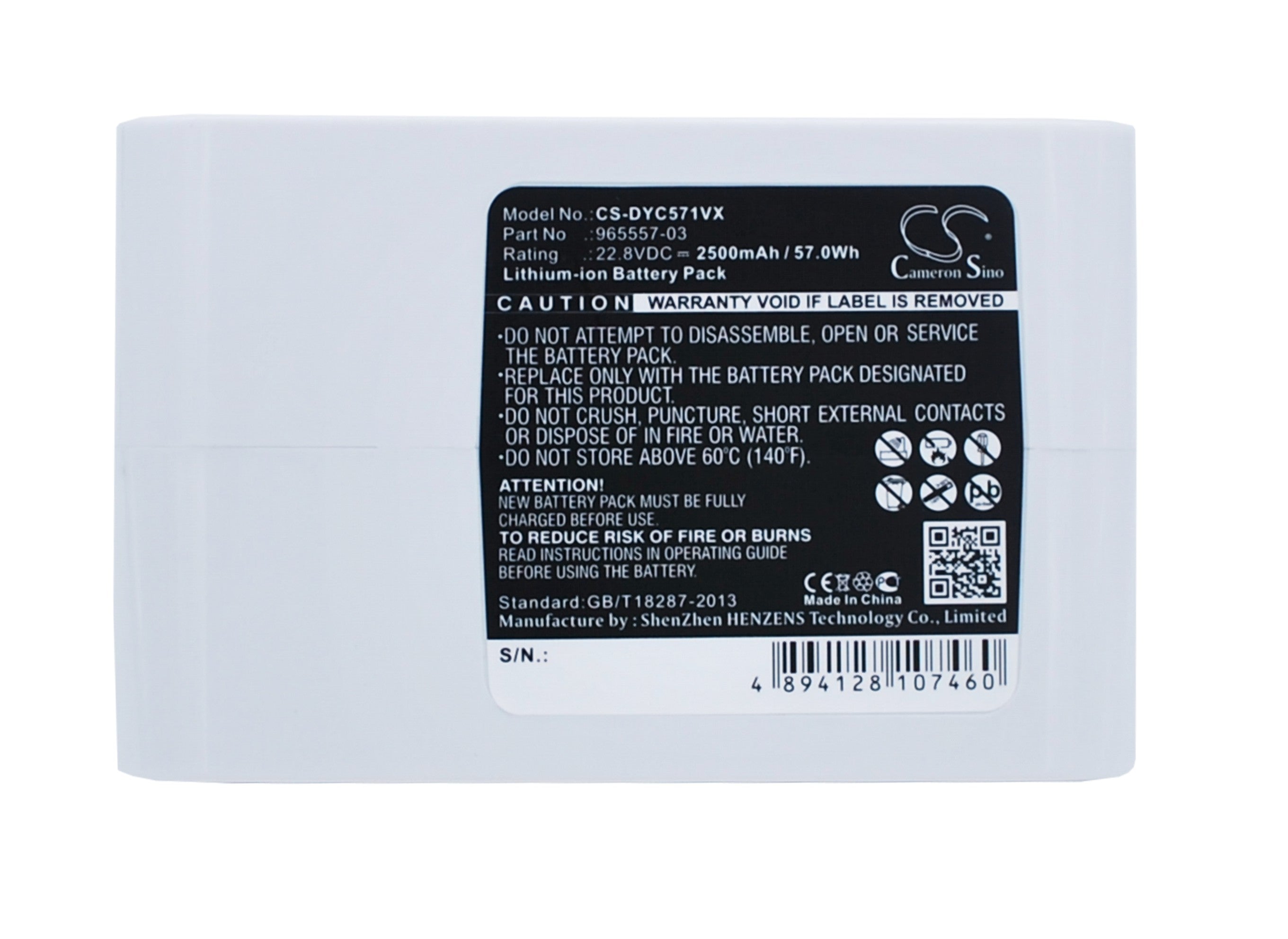 2500mAh Type-B Battery for Dyson DC31 Animal DC34 DC35 DC56 DC57 Vacuum - 22.8V Li-ion Replacement