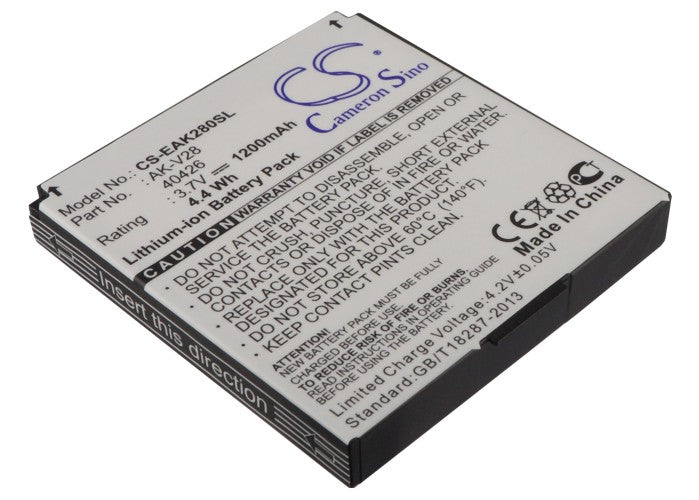 Emporia Big Button GSM V28 V29 Replacement Battery: 1200mAh Li-ion (3.7V 4.44Wh) - Premium Power for Your Mobile Phone