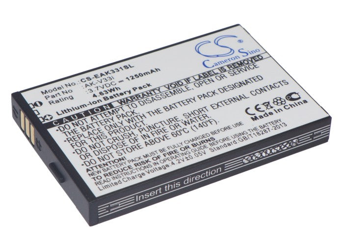 1250mAh Replacement Battery - Emporia Solid/Careplus/SafetyPremium/V33i Mobile Phone - Extended Life, Reliable Power