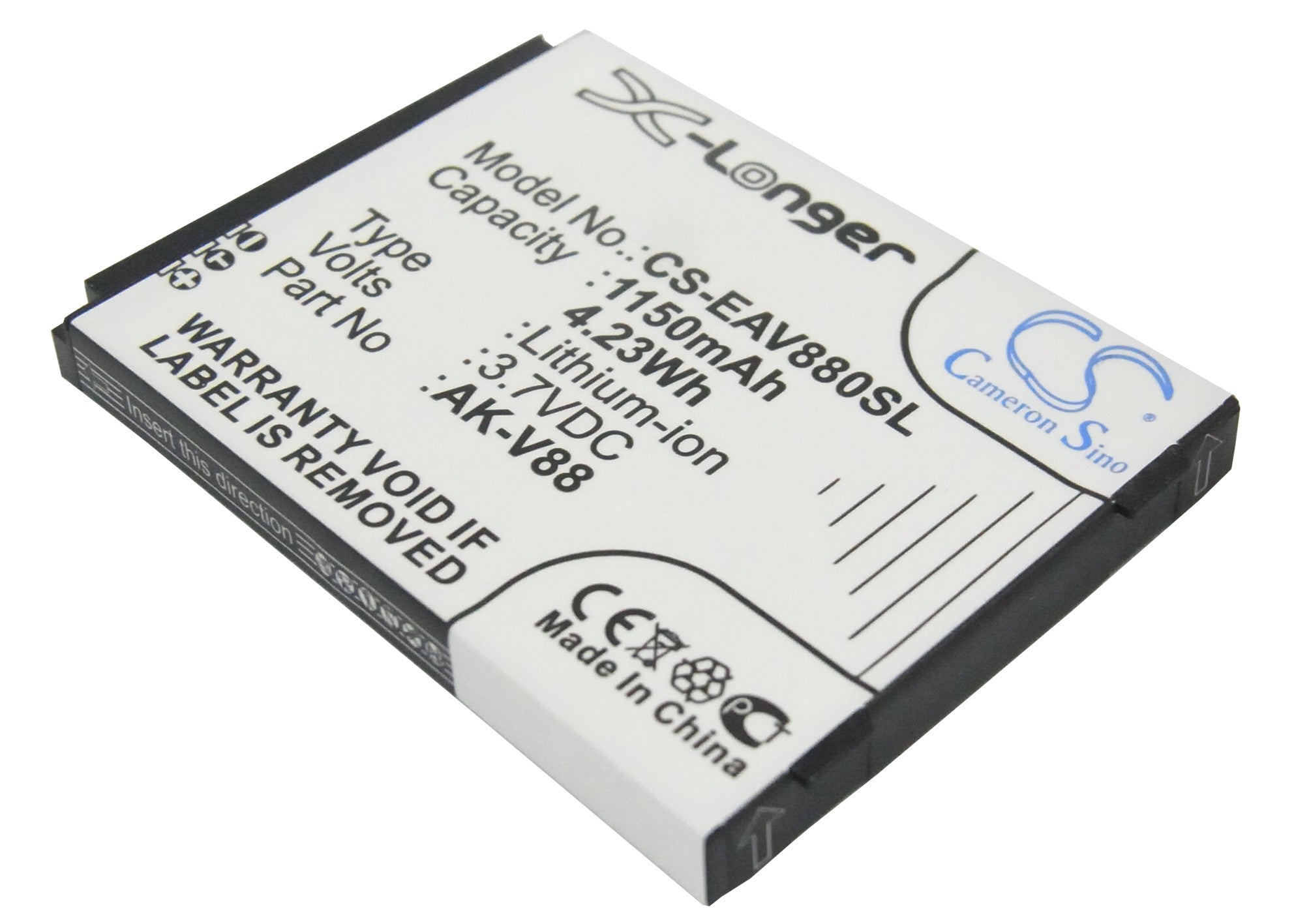 Emporia CONNECT V88 Smartphone Battery - 1150mAh, Premium Replacement Li-ion (3.7V, 56.1x41.5x5.6mm)