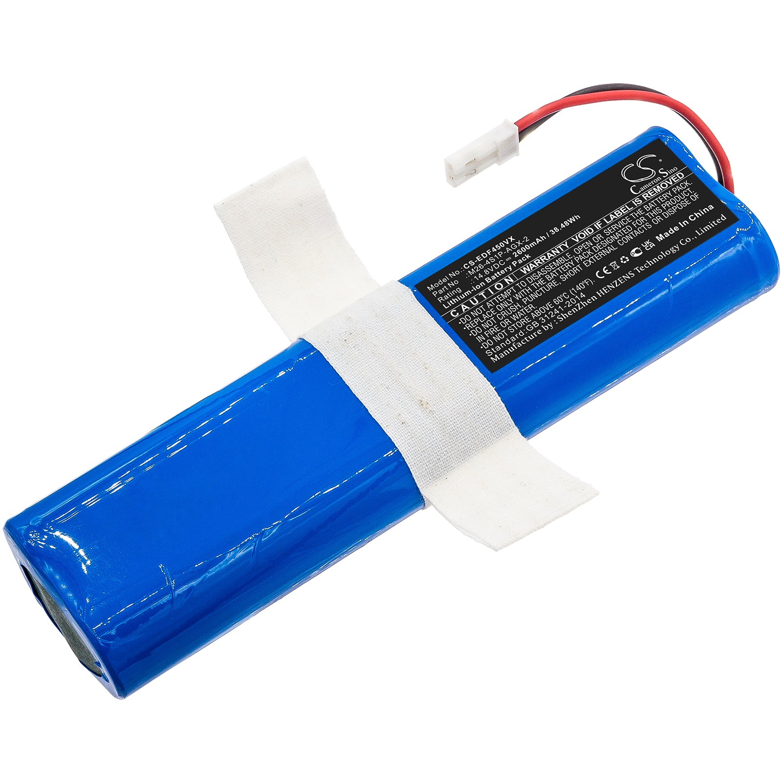 2600mAh Replacement Battery for Ecovacs Deebot DF45 Robotic Vacuum - 14.8V Li-ion Upgrade
