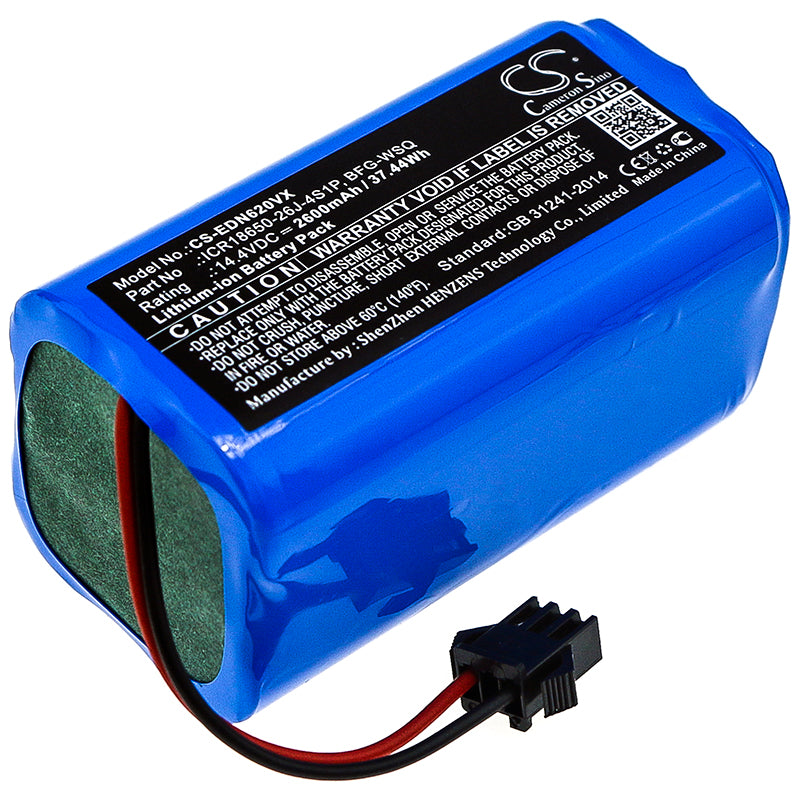 2600mAh 14.4V Lithium-ion Replacement Battery for Ecovacs N79S, Eufy RoboVac 11S & Deebot 600 Series