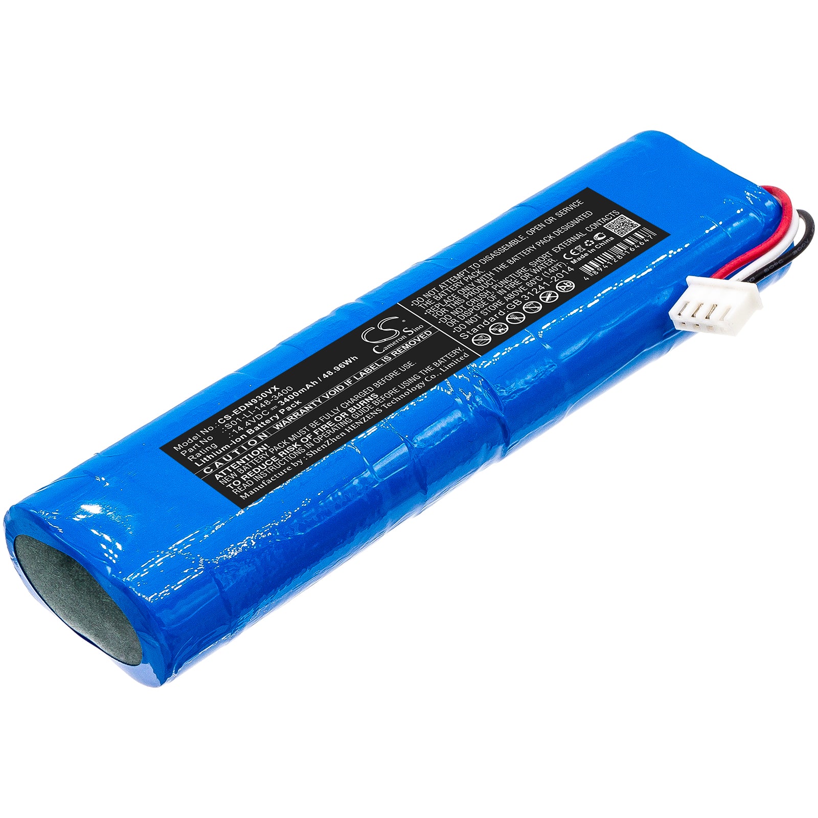 3400mAh Replacement Battery for Ecovacs Deebot Ozmo 900 & Yeedi Vac 2 Pro Robot Vacuum (14.4V Li-ion)