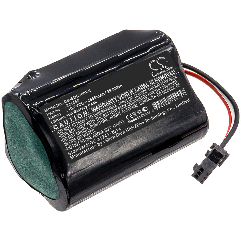 2600mAh 10.8V Li-ion Replacement Battery for Ecovacs Deebot Slim 1, D36A, TCR360, ZJ1450 Vacuum Cleaner