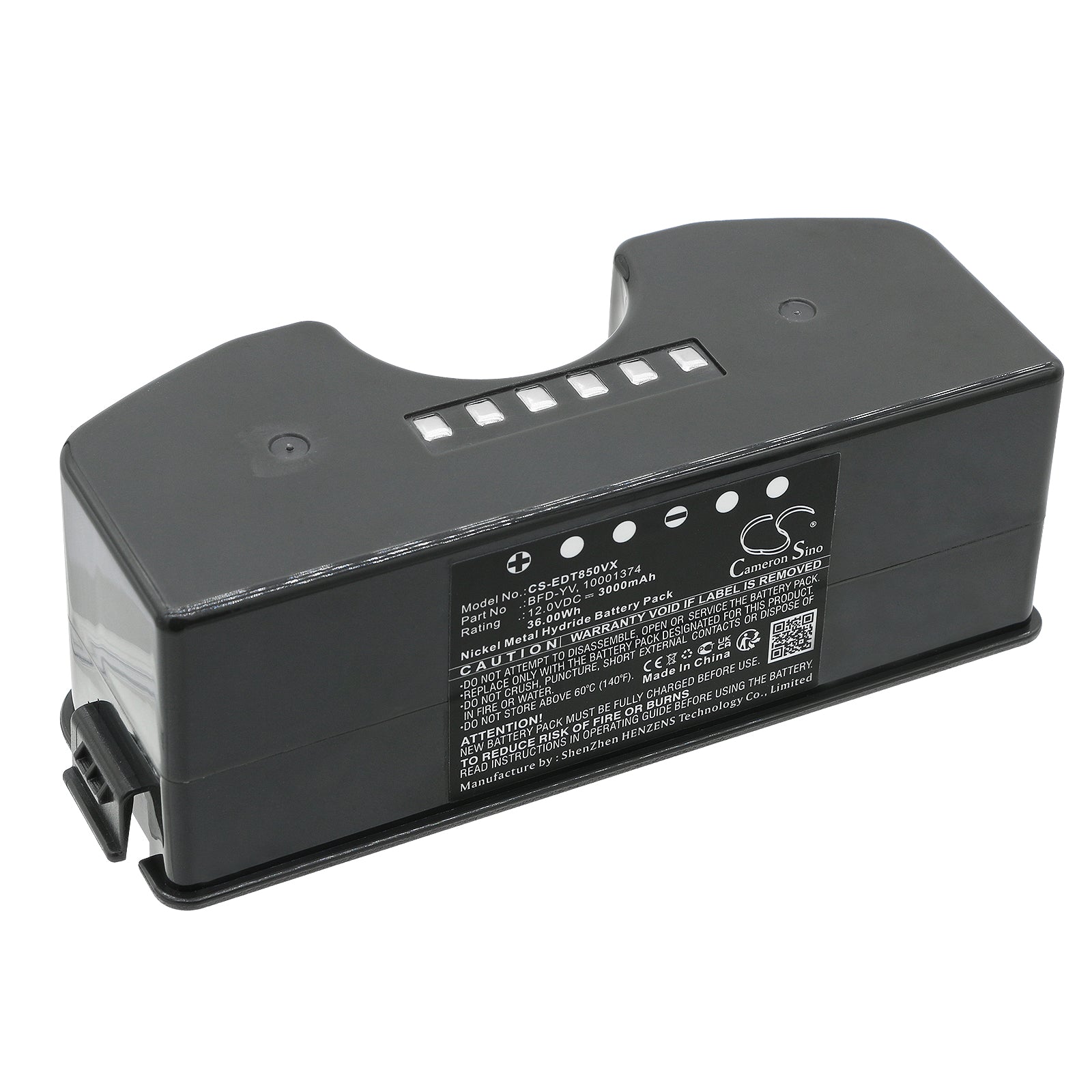 12V 3000mAh Replacement Battery for Ecovacs Deebot M81 Pro, DT83, DT85, DN650 Robotic Vacuum