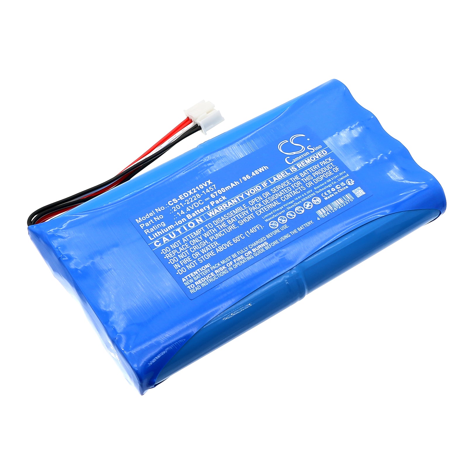 6700mAh Replacement Battery for Ecovacs Deebot X2/X5 OMNI Robot Vacuum - 14.4V, 96.48Wh