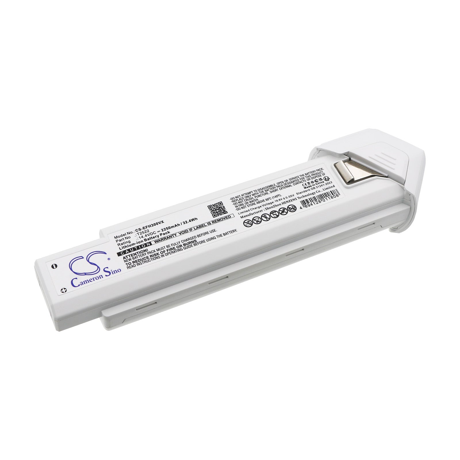 2500mAh Replacement Battery for Eufy HomeVac H30 & T2522 Cordless Vacuum, 14.4V Lithium-ion