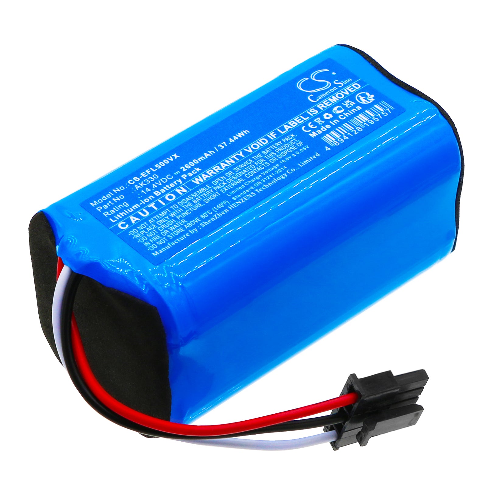 2600mAh Replacement Battery for Eufy RoboVac L50, L60 Series & Lydsto R1 Edge Robot Vacuum - 14.4V Li-ion