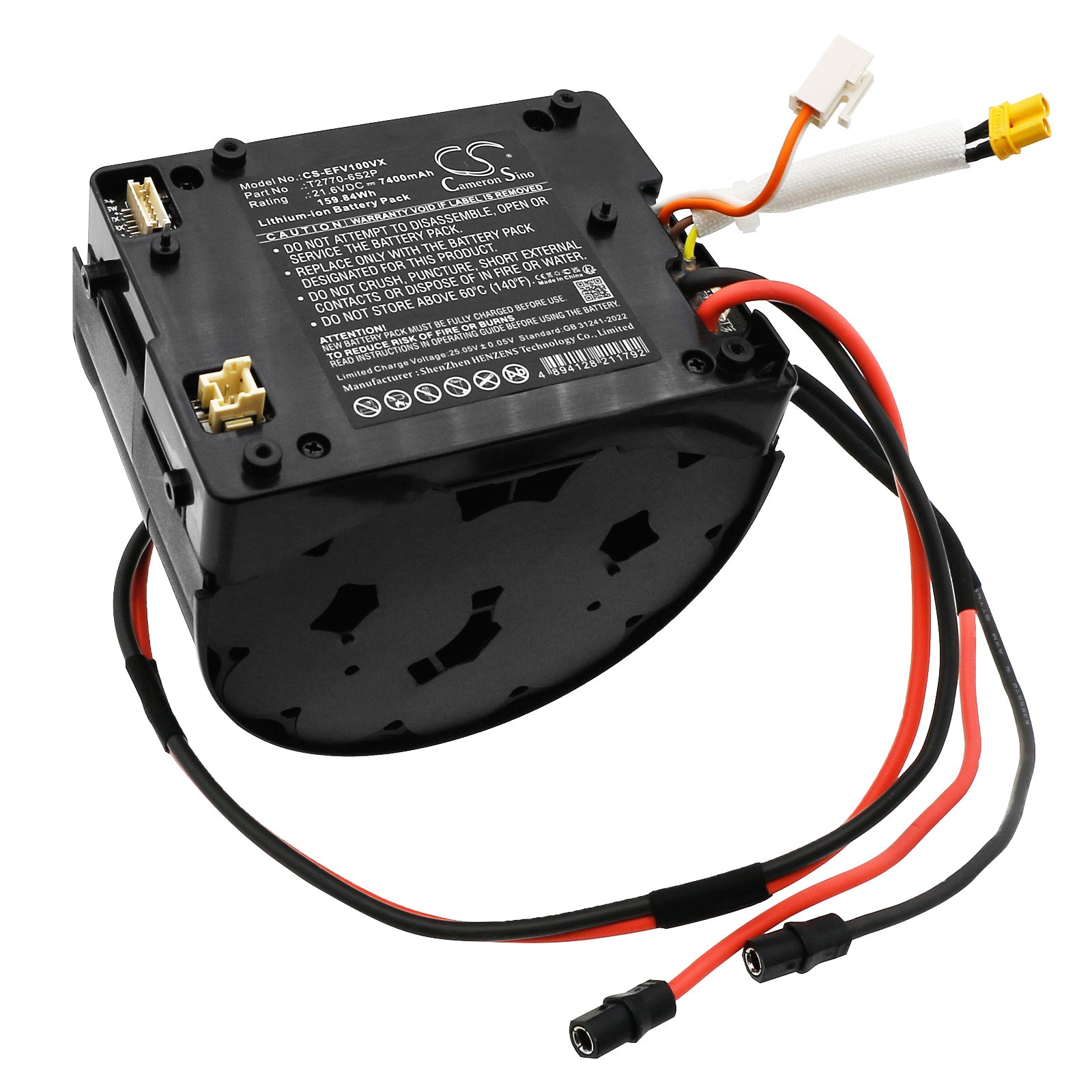 Eufy Mach V1 Ultra Vacuum Replacement Battery, 7400mAh, 21.6V, 159.84Wh, T2770-6S2P Series