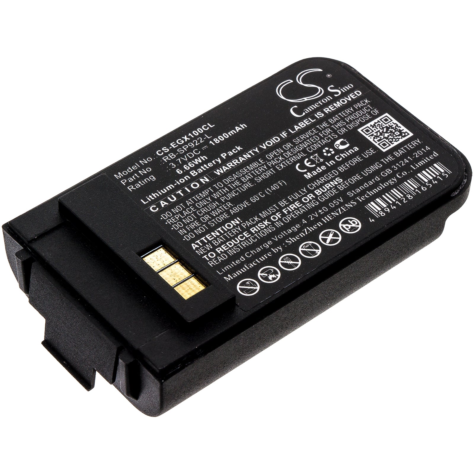 1800mAh Li-ion Replacement Battery for EnGenius DuraFon Pro Cordless Phones (1x, 4x, SP-922, SN-902) - Extended Life