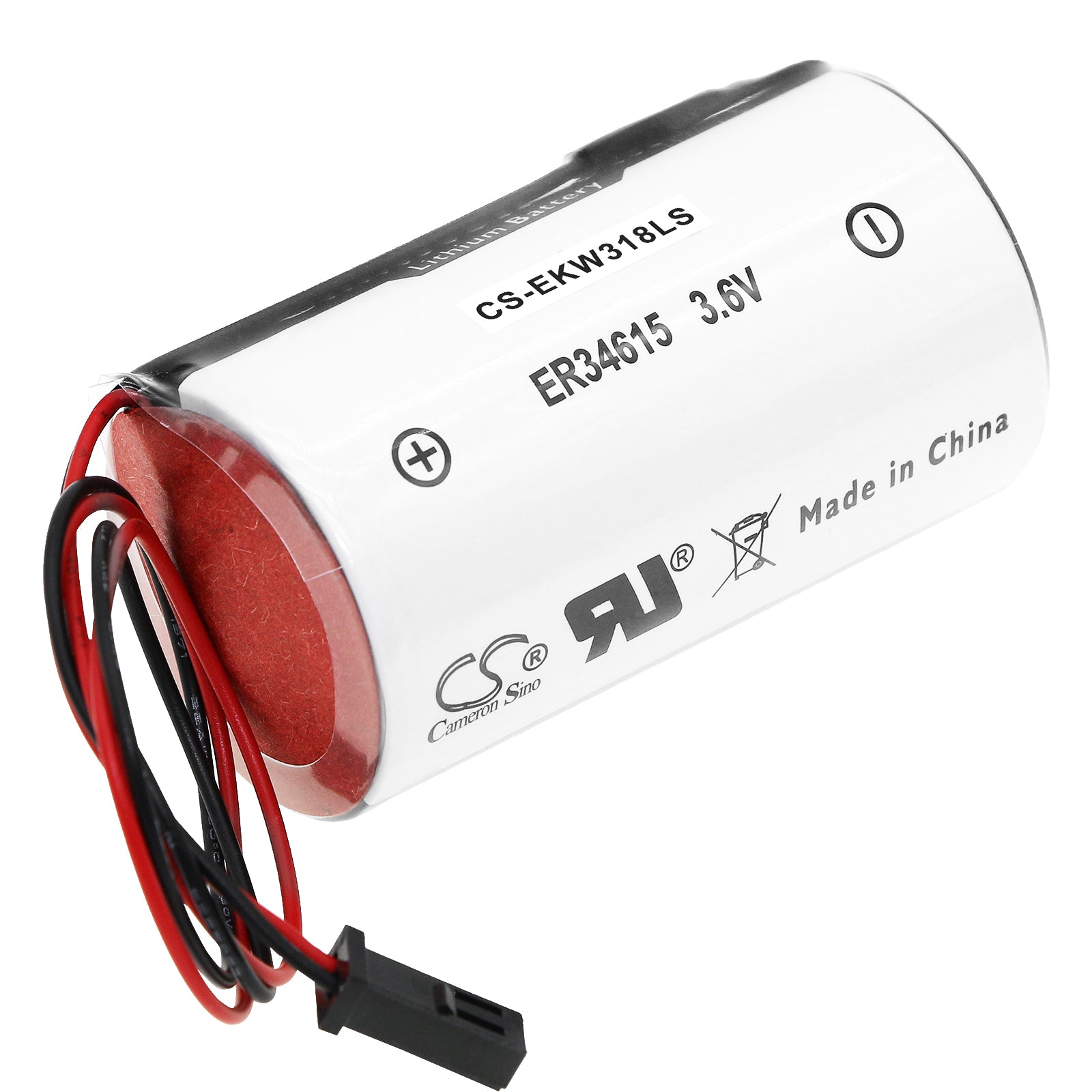 Elkron HP30WL Home Security Camera Replacement Battery - 3.6V 14500mAh Li-SOCl2, 52.2Wh