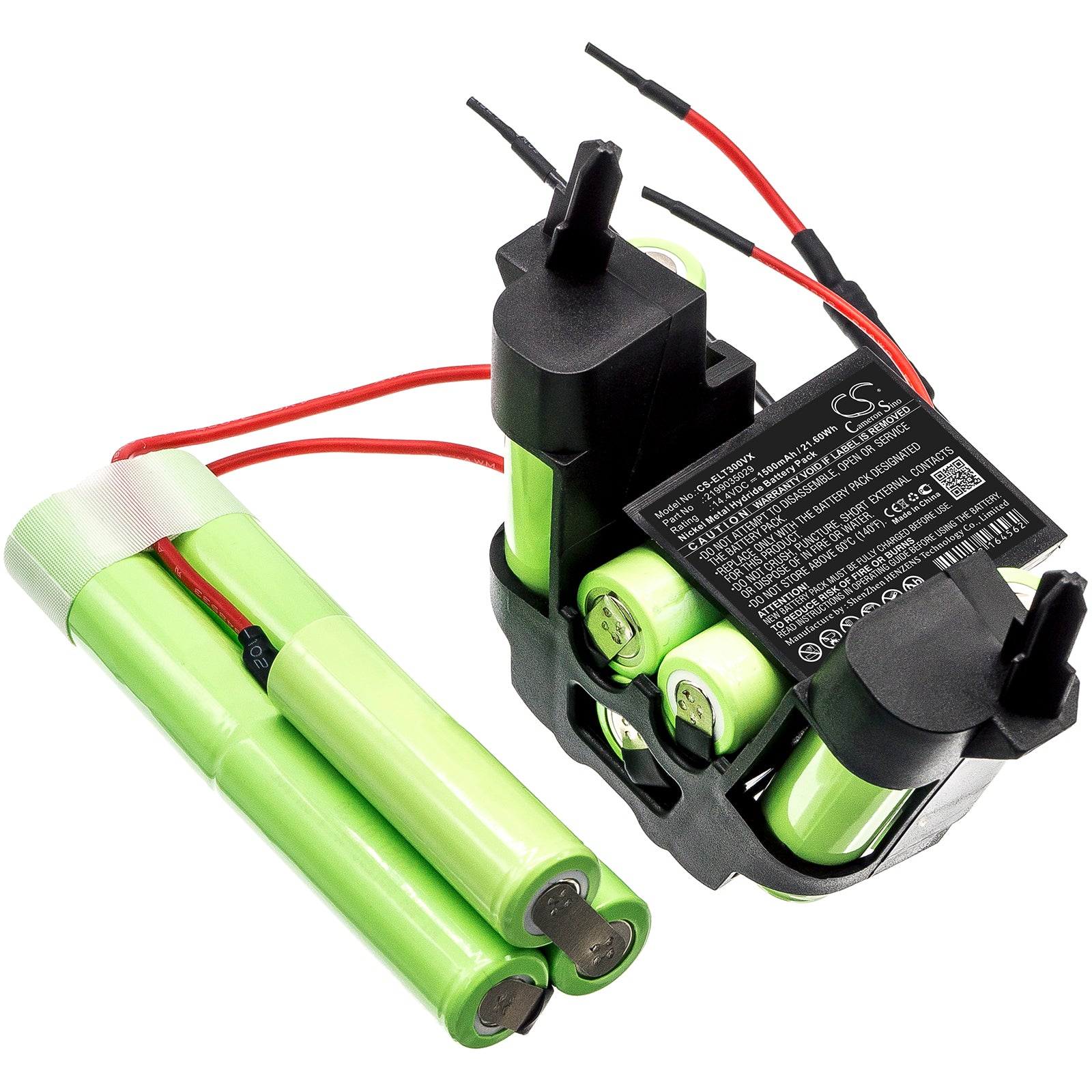 1500mAh Ni-MH 14.4V Replacement Battery for AEG/Electrolux Ergorapido Cordless Stick Vacuums - Compatible with 00273713, AG3004 Series