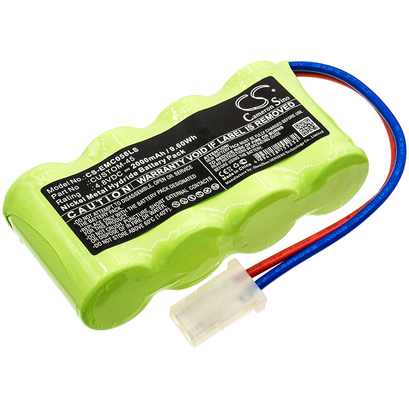 4.8V 2000mAh Ni-MH Emergency Light Battery - Lithonia, Prescolite, LV S Series Replacements