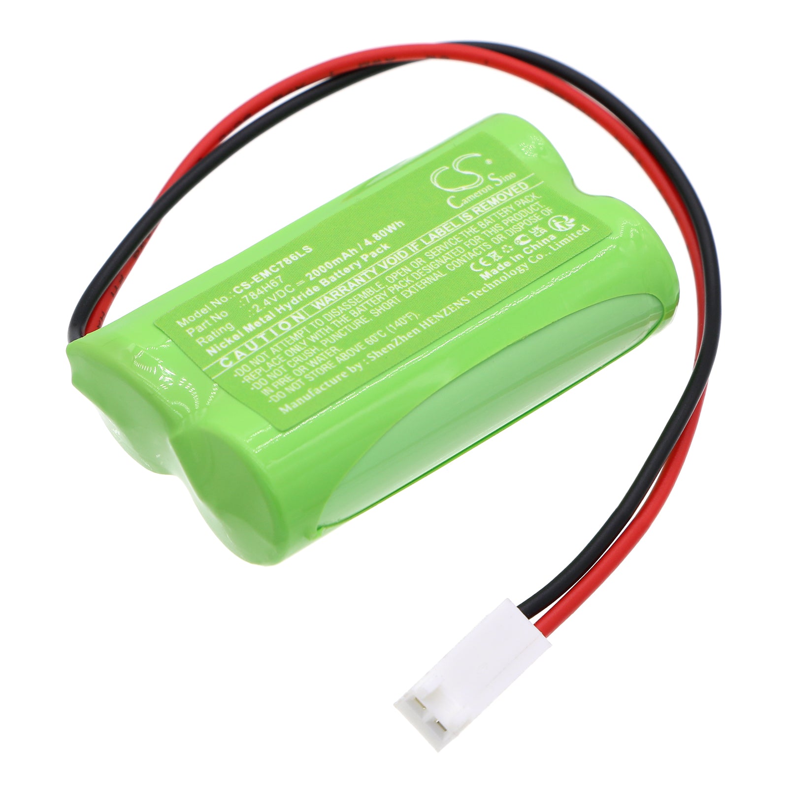 2.4V 2000mAh Ni-MH Emergency Light Battery - DUAL-LITE EV4D-02L, EV4DI-02L Replacement - 784H67, 93035262E