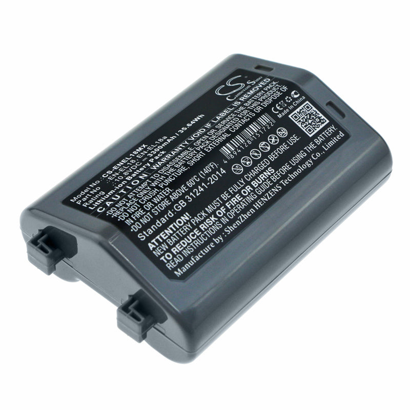 3300mAh EN-EL18/EN-EL18a Replacement Battery for Nikon D4, D5, D800, D810, D850 DSLR Cameras (10.8V, 35.64Wh)