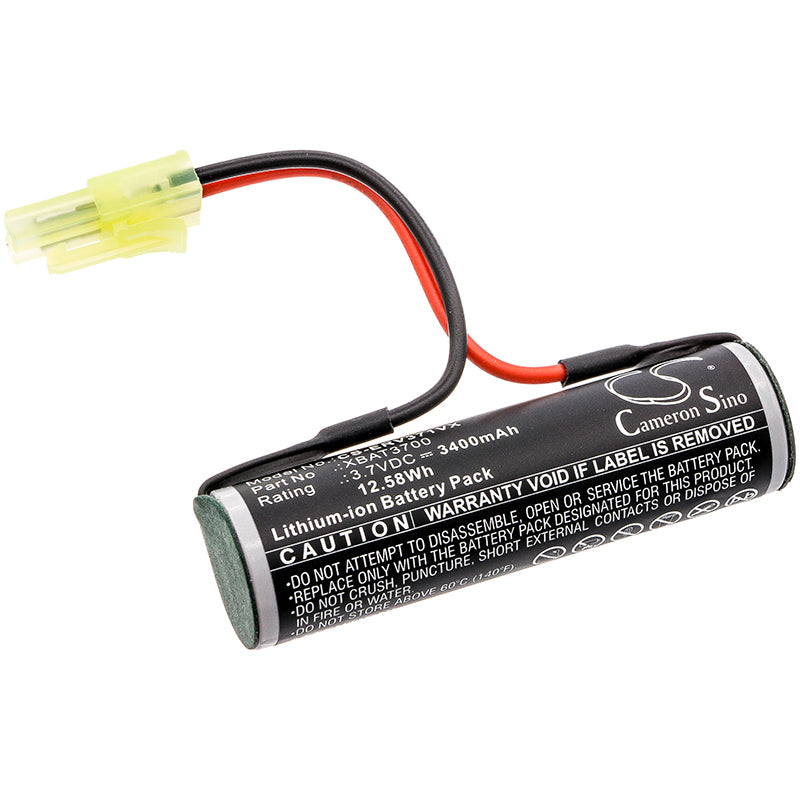 3400mAh Replacement Battery for Shark V3700UK Cordless Hard Floor Sweeper - 3.7V, 12.58Wh