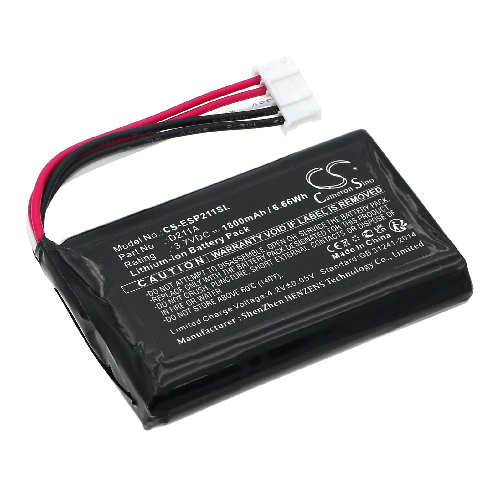 Replacement Battery for Epson D211A EcoTank Printer - 1800mAh Lithium-ion 3.7V, C11CG87404