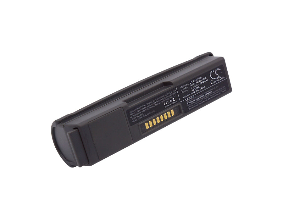 3400mAh Replacement Battery for Symbol WT4000, WT4090, WT41N0 Wearable Scanner - 3.7V Li-ion