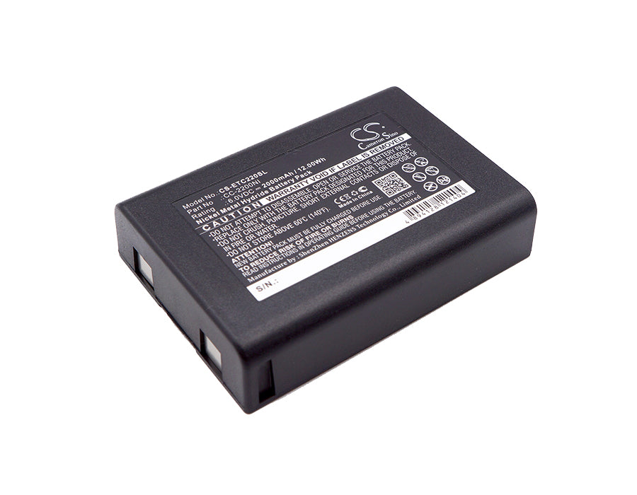 Eartec Comstar Com-Center Base Station Replacement Battery - 6V 2000mAh Ni-MH Power - Wireless Headset Compatible