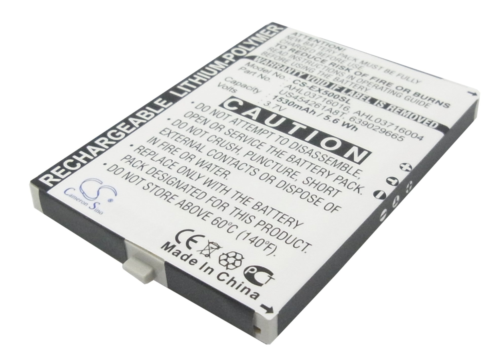 1530mAh Replacement Battery for E-TEN Glofiish & Pharos GPS Phones - 3.7V Li-Polymer