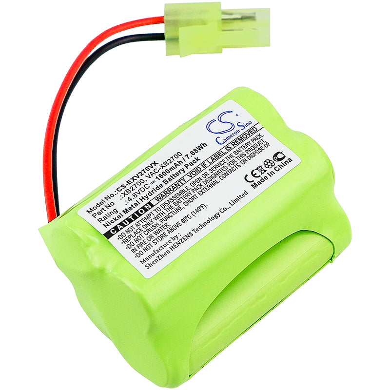 4.8V 1600mAh Ni-MH Vacuum Battery for Euro Pro XB2700 & Shark V2930, C-XB2700 Replacement