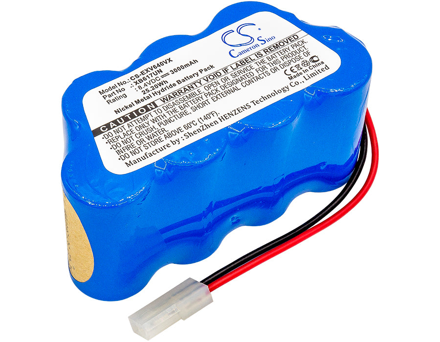 8.4V 3000mAh Ni-MH Replacement Battery for Shark & Euro-Pro Vacuum UV615, UV617, UV647H, Domo DO206SW-34 Pro