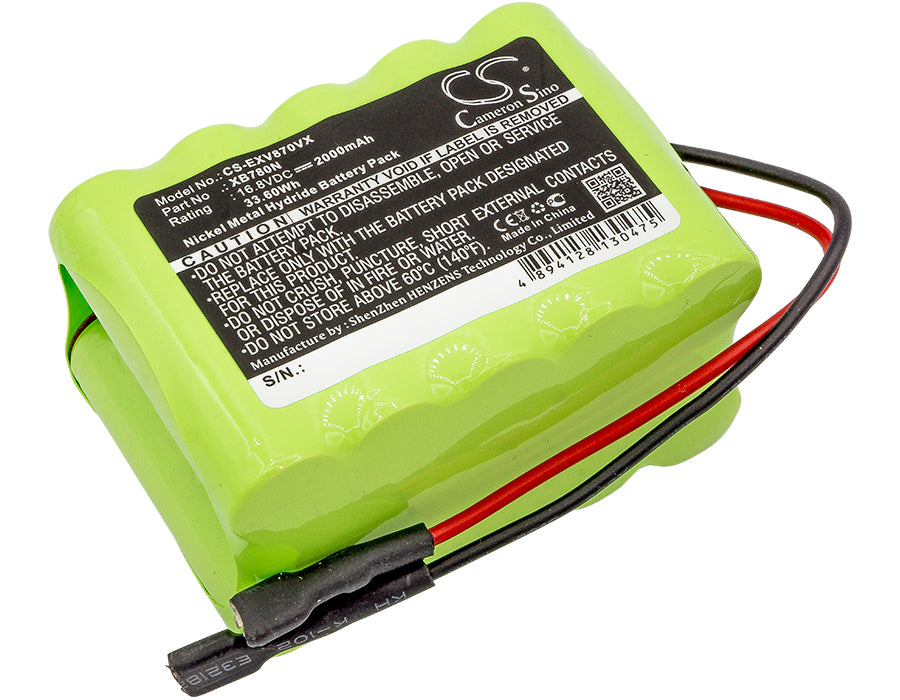 2000mAh Ni-MH Replacement Battery for Euro-Pro Shark SV780 Vacuum - 16.8V, 33.60Wh Power Pack