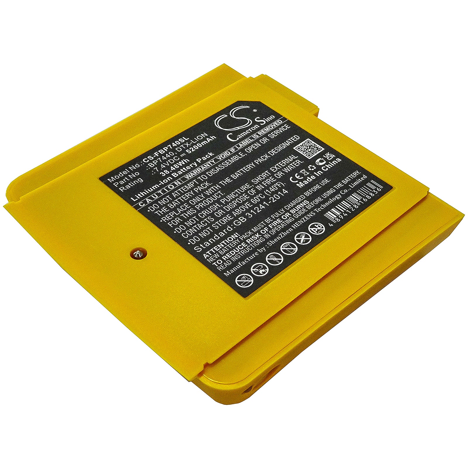 7.4V 5200mAh Li-ion Replacement Battery for Fluke DTX-1800, DTX-1200 Cable Analyzers & Test Equipment