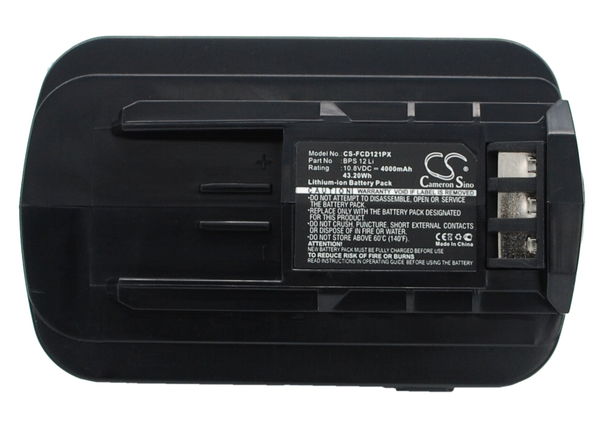 10.8V 4000mAh Li-ion Battery for Festool T12+3 Cordless Drill - BPS 12 Li Replacement, High Power